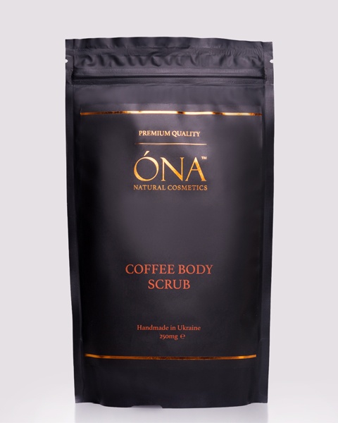 Salt-based body scrub "Black Coffee", 250g 50028 photo