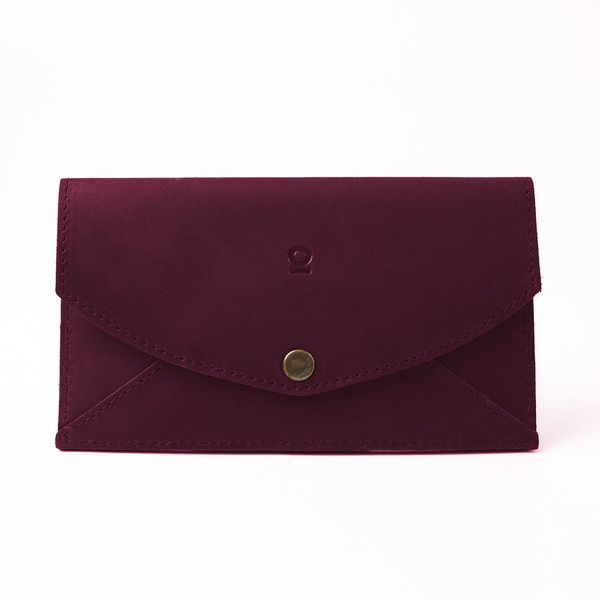 Wallet Envelope, Leather, Marsala 40034 photo