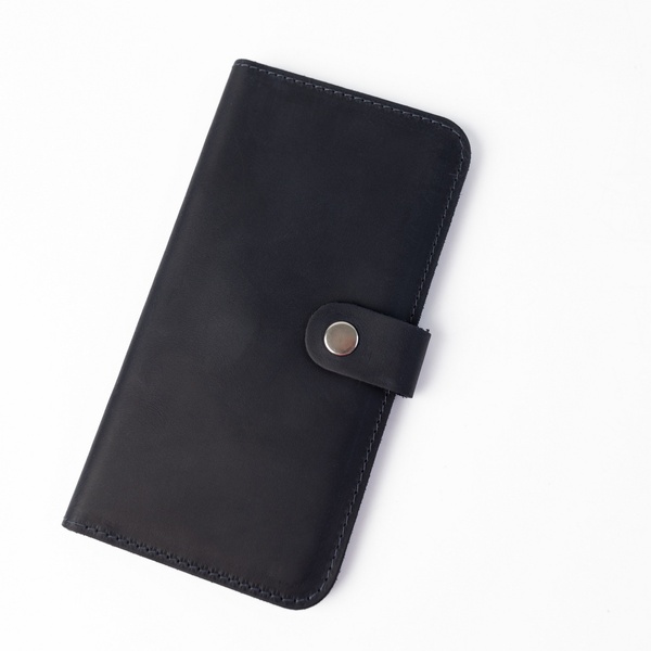 Wallet Smitt, Leather, Dark Blue 40020 photo