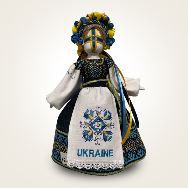 Traditional Motanka doll, yellow and blue 11000455-2 photo