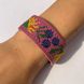 Embroidered Leather Bracelet, Pink 110006412 photo 1