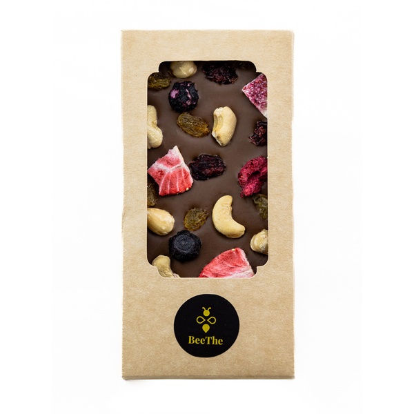 Milk chocolate with nuts and dried fruits, 120g 8112309 photo