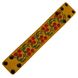 Wide leather bracelet with embroidery, Yellow 11000657-1 photo 2