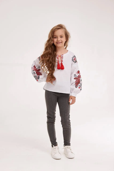 Children's blouse "Firebird", red 11000551 photo