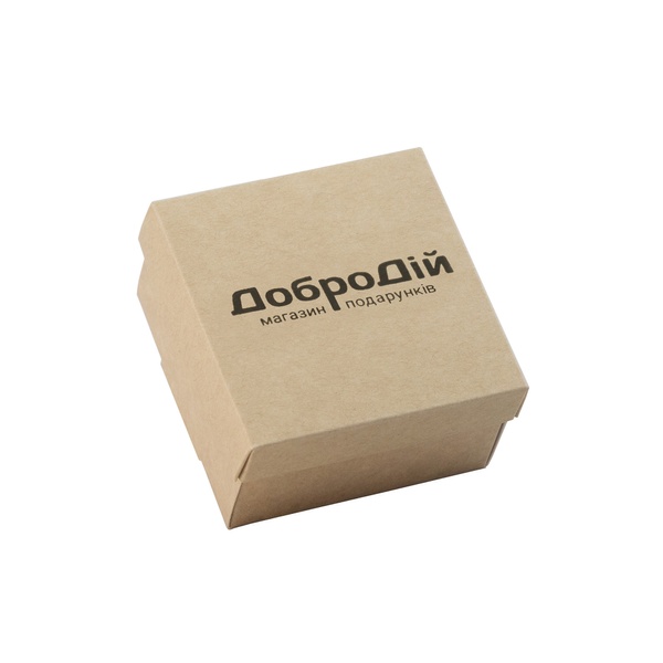 Коробка Подарункова "ДоброДій", картон, 140х140х70 100003 фото