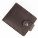 Minimal wallet with coat of arms, Leather, Brown 11000108 photo 1