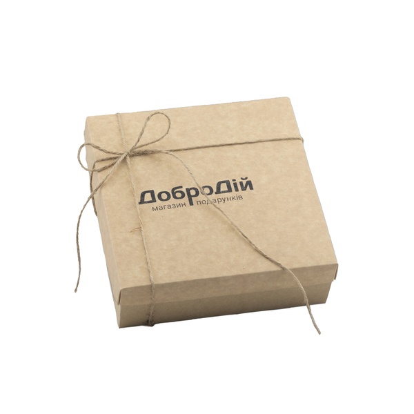 Коробка Подарункова "ДоброДій", картон, 180х180х60 100005 фото