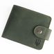 Minimal purse with coat of arms, Leather, Green 11000109 photo 1