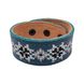 Embroidered Leather Bracelet, Blue/White 1100064114 photo 4