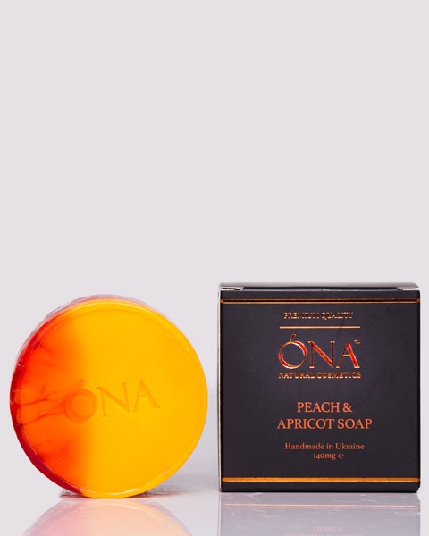 Natural soap "Peach and Apricot", 140g 50013 photo