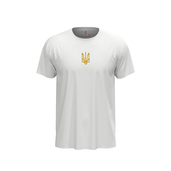 T-shirt white, men's, embroidery "Trident", size M 11000344 photo