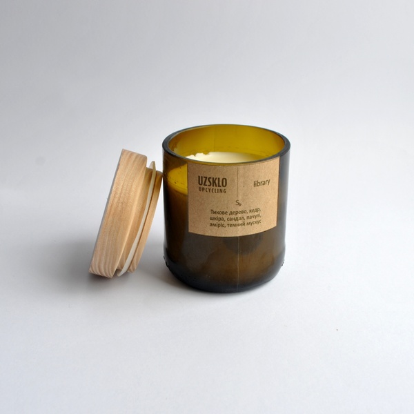 Soy candle UZSKLO Library, size S 11000017-1 photo