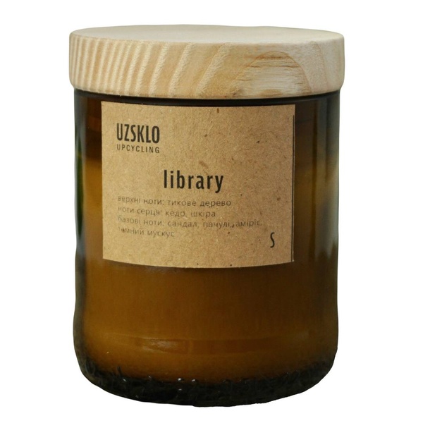 Soy candle UZSKLO Library, size S 11000017-1 photo