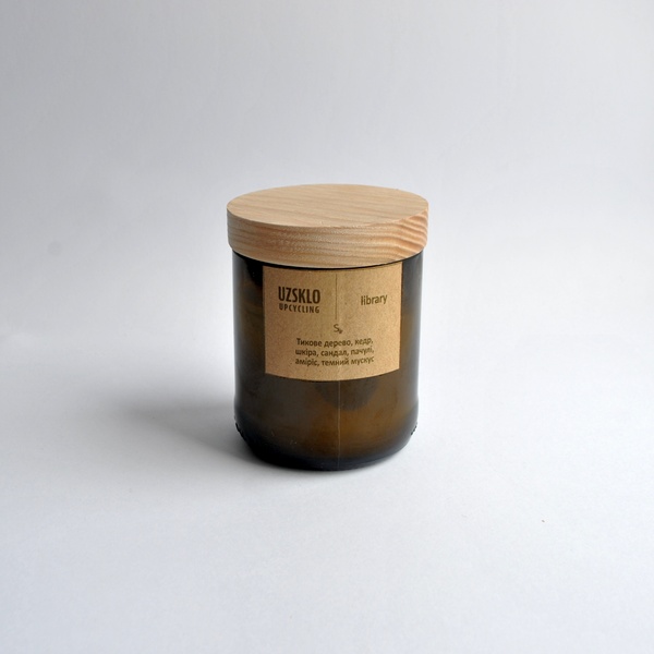 Soy candle UZSKLO Library, size S 11000017-1 photo