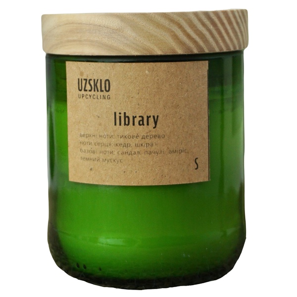 Soy candle UZSKLO Library, size S 11000017-1 photo