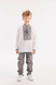 Gryts embroidered shirt for a boy, gray and black 11000537 photo 2