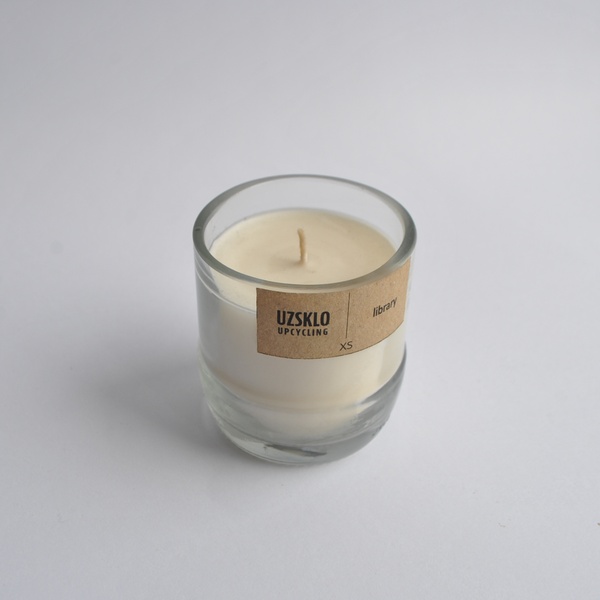 Soy candle UZSKLO Library, size XS 11000019 photo