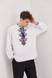 Men's embroidered shirt "Fate", white 11000710 photo 2